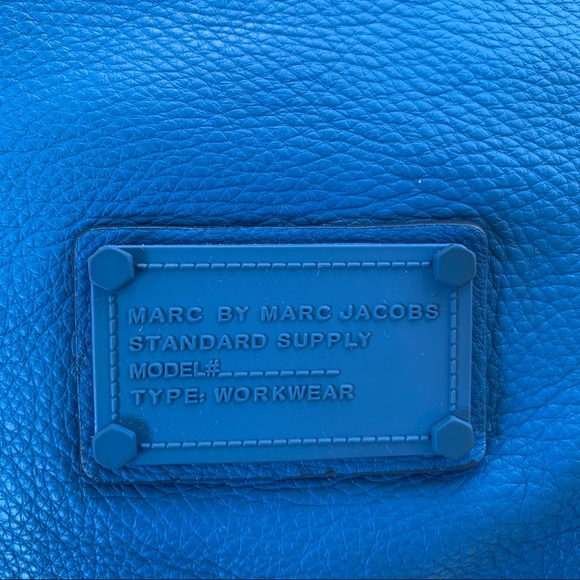 Authentic Marc By Mark Jacobs Blue Leather Bag - Picture 8 of 12